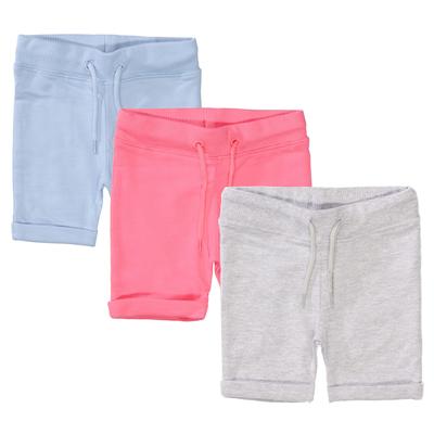 Sweatshorts STACCATO, Mädchen, Gr. 50/56, Normalgrößen, bunt, Oberstoff: 100% Baumwolle., unifarben, meliert, Basic, bequem, Hosen, 3er-Pack Image