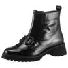 Stiefelette ARA "KENT", Damen, Gr. 7,5 (41), schwarz, Lackleder, glänzend, modisch, Schuhe, Bikerboots, Plateaustiefel mit praktischem Innenreißverschluss