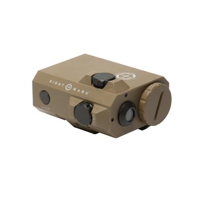 SightMark LoPro Mini Laser Sight 300 Lumens Picatinny Rail Mount Flat Dark Earth Green Laser 520nM Wavelength SM25016DE