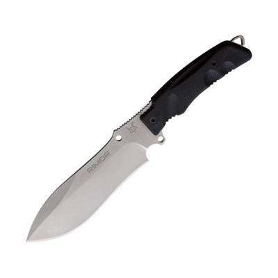 Fox Rimor Fixed Blade Knife 6.88" stonewash finish Bohler N690 stainless blade Black FRN handle FX-07 CM07