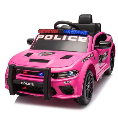 Realistic Dodge Charger Ride On Police Car for Kids, 12V Battery - Holiday Gift