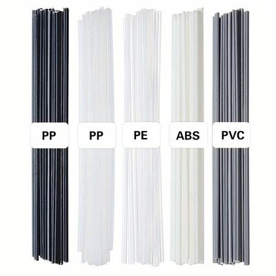TEMU 50pcs Durable Plastic Welding Rods Set - Pp/pe/pvc/abs Polypropylene Sticks For Car Bumper Repair & More, Versatile Tools For Plastic Welders Image