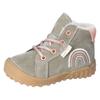 Lauflernschuh PEPINO BY RICOSTA "Dusty WMS: weit", Kinder, Gr. 22, bunt (eukalyptus, rosa), Leder, Textil, casual, Schuhe, Babystiefel, Winterschuh, Schnürstiefel mit wärmender Schurwolle