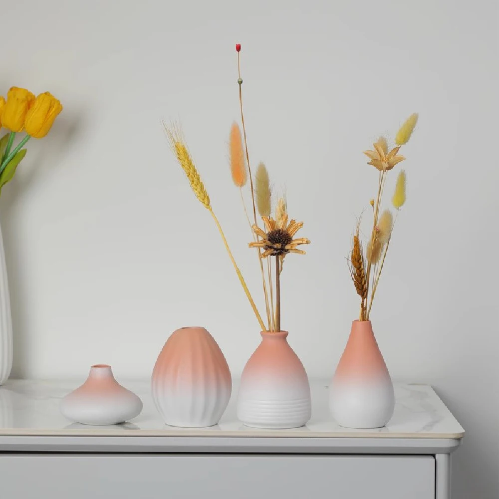 Vase im japanischen Stil, Retro-Zen-Desktop-Blumenvase, Keramik-Blumenvase, hydro po nische kleine Blumenvase, handwerkliche Verzierung Image