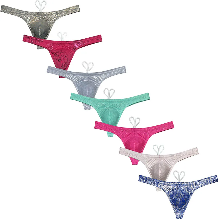 Sexy Sport Badeanzug Herren blenden Bade bekleidung weichen Bad Tanga Kordel zug Badeanzug Image