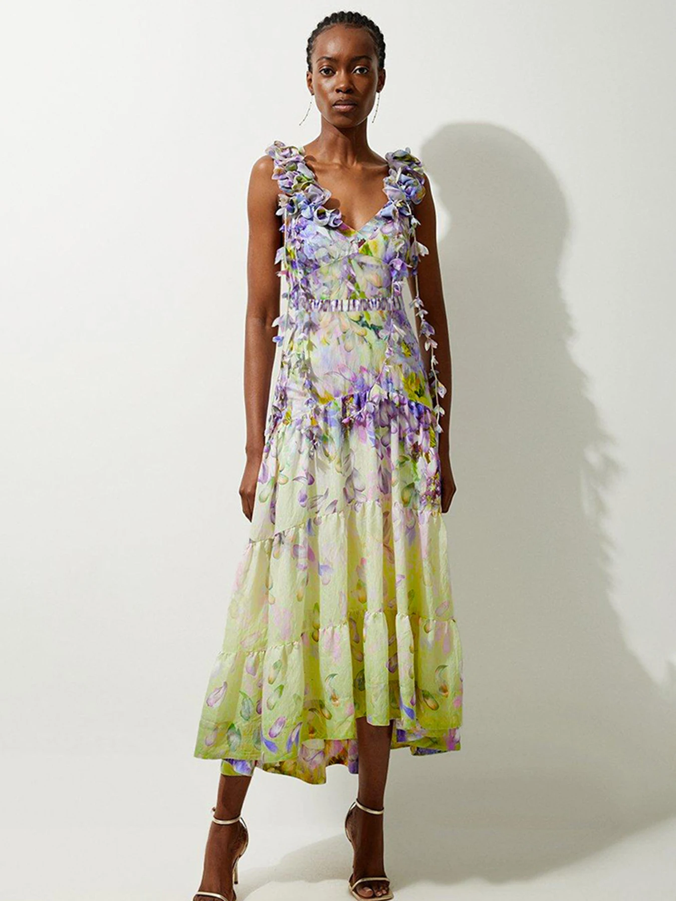 2025 neue Blumen Bademode Und Strand Rock Frauen Ein Stück Badeanzug Weibliche Sexy V-ausschnitt Body Monokini Badeanzüge Bademode Image