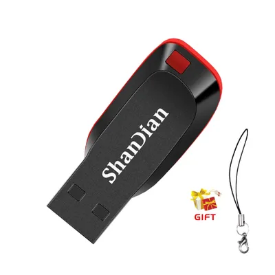 SHANDIAN Kunststoff-Stick-Flash-Laufwerk 2.0, rote U-Disk, 128 MB, 4 GB, 16 GB, 32 GB, USB-Stick, Image