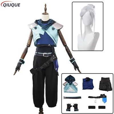 Jett Cosplay Kostüm Perücke Frauen Halloween Outfits Komplettes Set Uniform Anzug Party Rollenspiel Kleidung Image