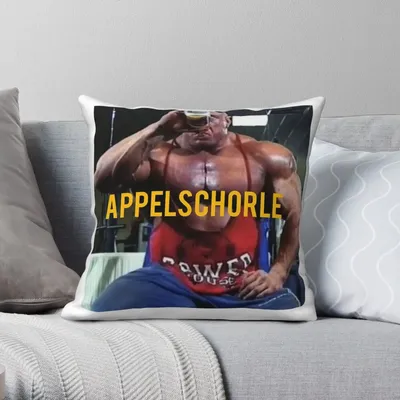Markus Rhl Appelschorle Quadratischer Kissenbezug, Polyester, Leinen, Samt, bedruckt, Reißverschluss, dekorativer Kissenbezug, Heimkissenbezug Image