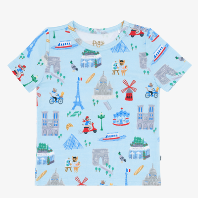 Blue Weekend in Paris Short Sleeve Classic Tee - 6-12 months