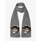 Weicher blauer Damenschal mit Katzen-Print – entzückendes Peekaboo-Kätzchen-Design, gemütliches und süßes Accessoire für Katzenliebhaber