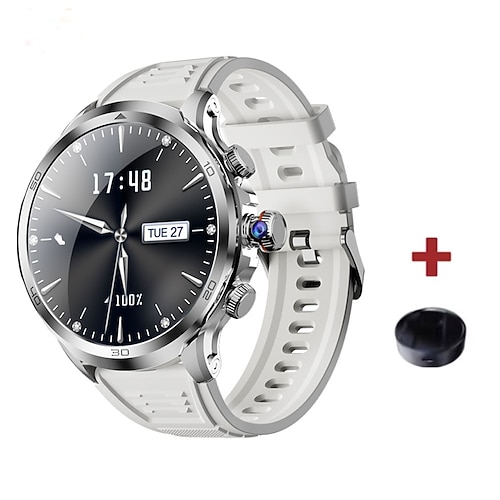 696 H19 Smartwatch 1.95 Zoll Smartwatch Fitnessuhr Bluetooth Schrittzähler Anruferinnerung Schlaf-Tracker Kompatibel mit Android iOS Herren GPS Freisprechanlage Kamera IP 67 52mm Uhrengehäuse