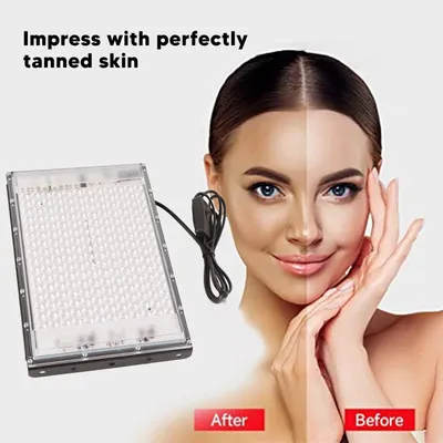 Face Tanning Light Tanning Lamp 45W Full Blue 192 LEDs with Switch Portable Tanning Light for Face