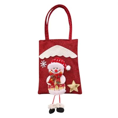 Christmas Gift Bags Christmas Decoration Three-dimensional Doll Tote Bag Elk Christmas Decoration