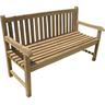 Ambientehome Massive Teakbank 3-Sitzer 150 cm Gartenbank Sitzbank Parkbank Holzbank Panchina da