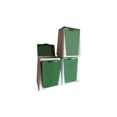 VILEDA ECUBE – 3 modulare-Recyclingbehälter 10 l/Einheit Image