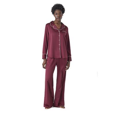 Plus Size Women's The Pajama Set - Recycled Satin by CUUP in Begonia (Size 6 / XXL)