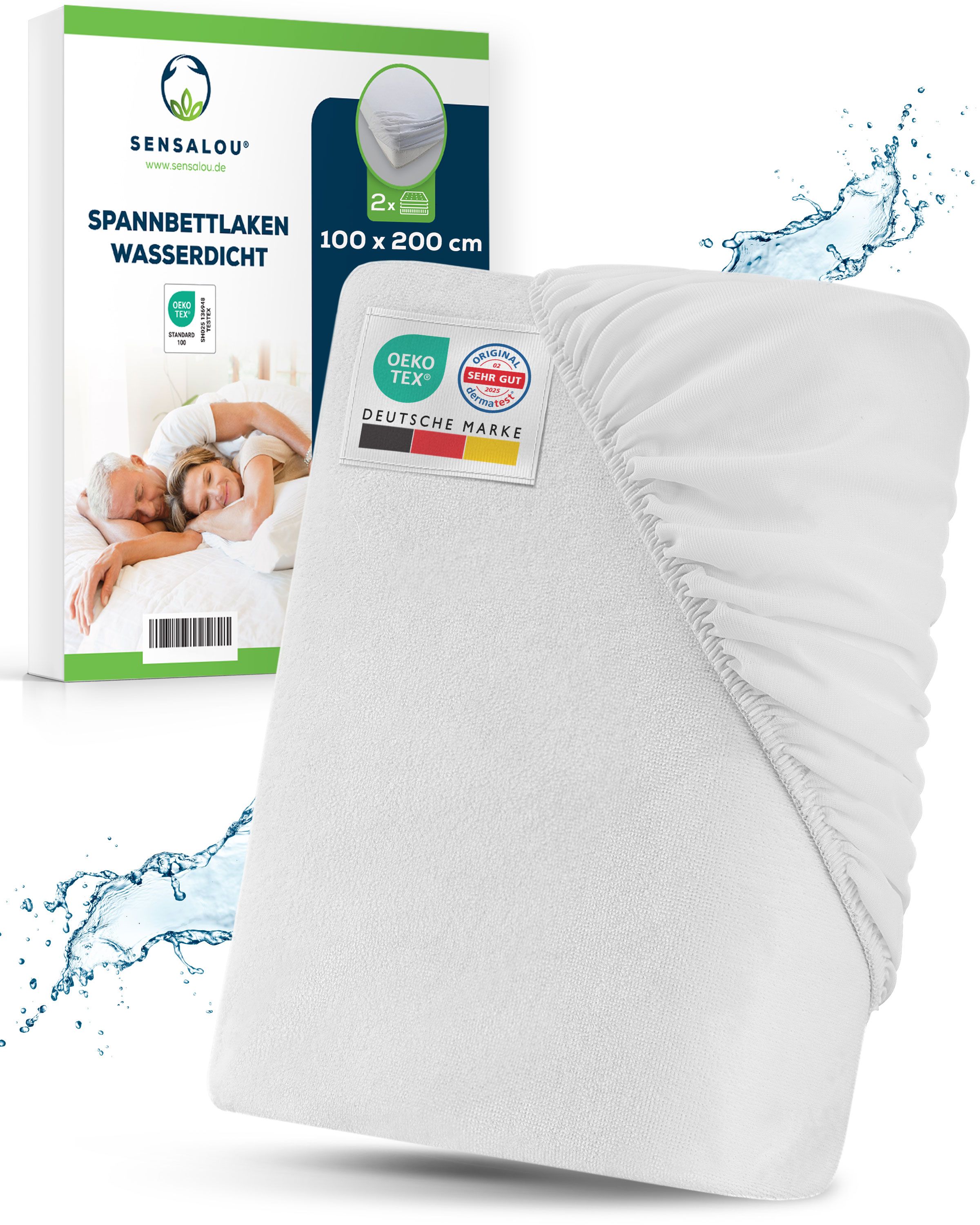 Sensalou lenzuoli impermeabile 2 St