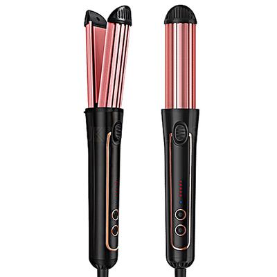 Coolaire-Style 2 In 1 Straightener And Curler Beauty Tools by IGIA in Pink