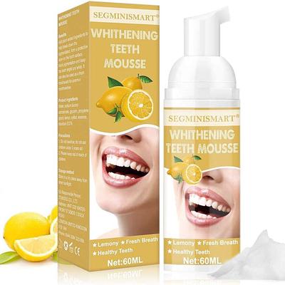 Total White Foam Toothpaste Lemon Flavored Oral Care by IGIA in Orange