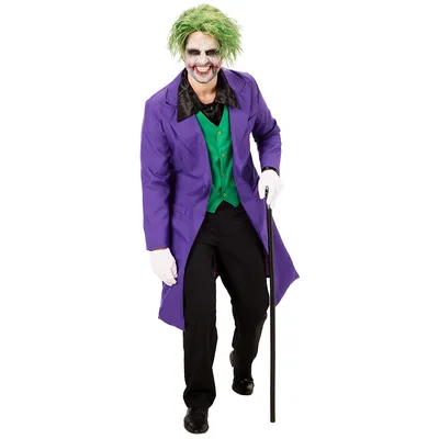 Mantel Böser Clown für Herren, lila/grün Image