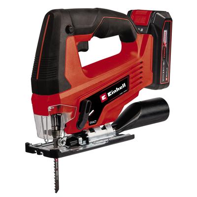 Akku-Stichsäge EINHELL "TC-JS 18/70 Li", rot (rot, schwarz), B:78mm H:204mm L:242mm, Sägemaschinen, inkl. Akku und Ladegerät Image