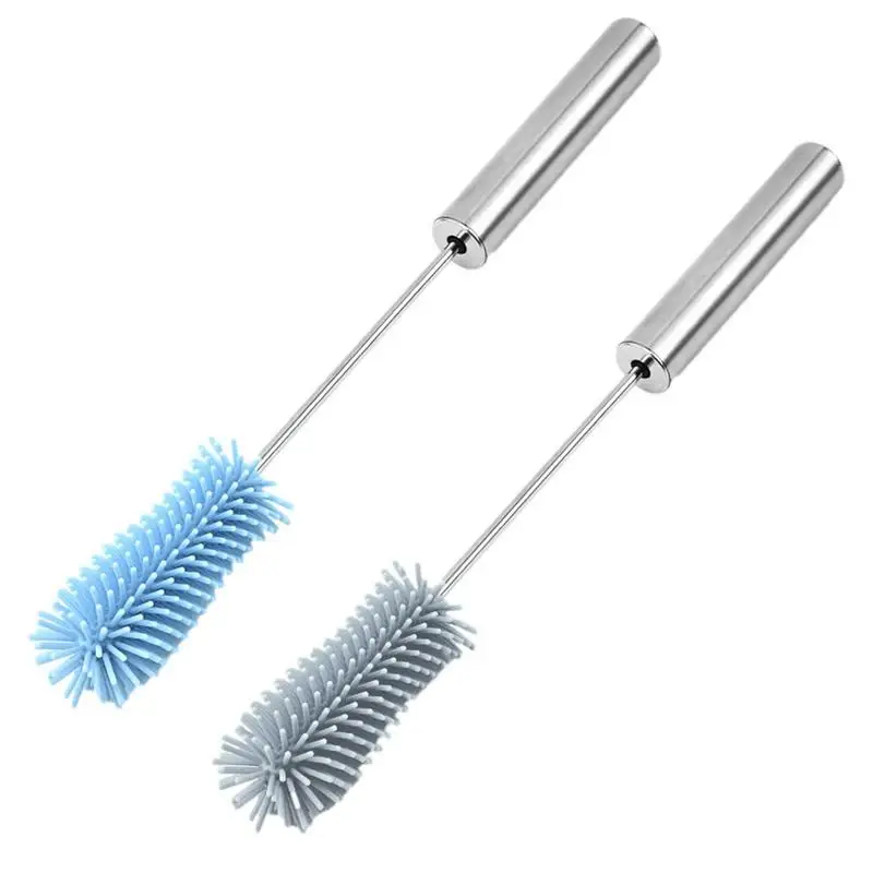 Flaschen reiniger bürste wieder verwendbarer Flaschen reiniger mit langem Griff Silikon reiniger bürsten oder Reinigung von Baby flaschen mit schmalem Hals Image