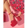 Stud Kristall feste Sandalen dicke High Heels offene Zehen Plattform bling Sandalen Schnallen Träger neuen Stil große Größe Frauen sexy Schuhe