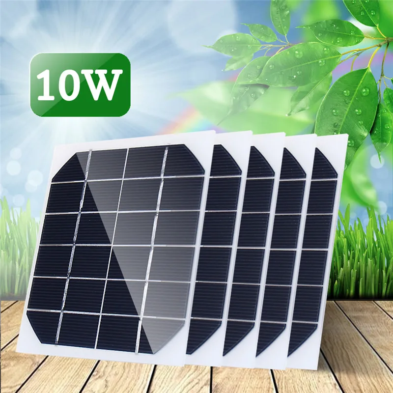 5PCS 6V 350MA Monokristallines 10W Mini Solarpanel Photovoltaik Panel Image