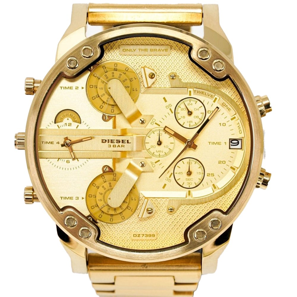 Diesel DZ7399 Mr Daddy 2.0 Yellow Gold Mens Watch - One Size | Diesel Sale | Discount Designer Brands