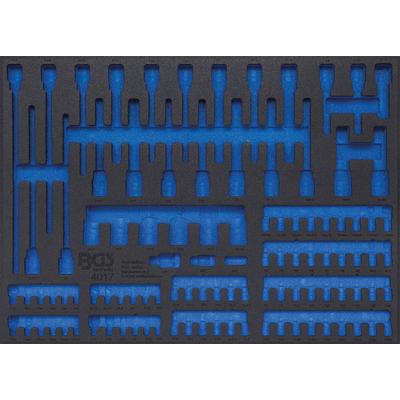 Werkzeugset BGS "Werkstattwageneinlage 3/3: Bits und Bit-Einsätze", schwarz, Werkzeugsets, 104-tlg., fahrbar, 35 l