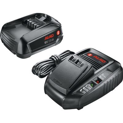 Akku-Set AL-KO "HOME AND GARDEN COMPATIBLE 18 V", schwarz, Akkumulatoren, Vorteils-Set mit Ladegerät
