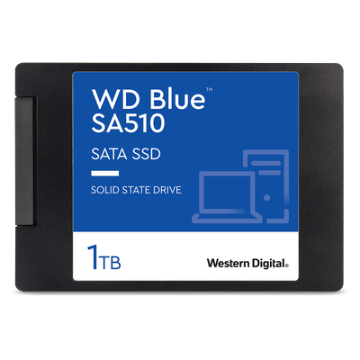 WESTERN DIGITAL SSD-Festplatte, blau, B:6,99cm H:0,71cm T:10,3cm, Festplatten