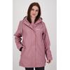Regenjacke DEPROC ACTIVE "Friesennerz ELLESMERE WOMEN", Damen, Gr. 40/42 (M), lila, Obermaterial: 100% Polyurethan;Futter: 100% Polyester, casual, figurumspielend, Langarm gerader Abschluss mit Druckknopf, Jacken, auch in Großen Größen erhältlich