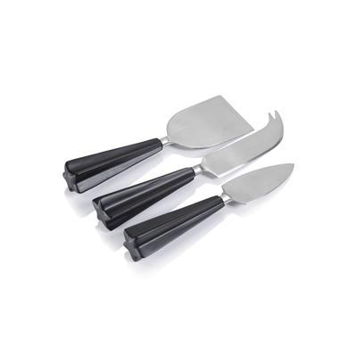 Two-Tone Star Polished Cheese Knife Set