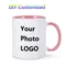 Fai da te personalizzato 330ML 11oz tazza di ceramica stampa immagine foto LOGO testo personalizzato