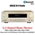 Home Theater a 5.1 canali ad alta potenza Supporta TV coassiale in fibra Doppio microfono Bluetooth 5.0 HDMI 4K USB Karaoke Amplificatore audio