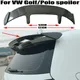 Per Volkswagen VW Golf 5/6/7/7.5/8 MK5/6/7/7.5/8 GTI R VW Polo 5 MK5 6R 6C GTI fibra di carbonio/ABS Spoiler universale per ala sul tetto posteriore