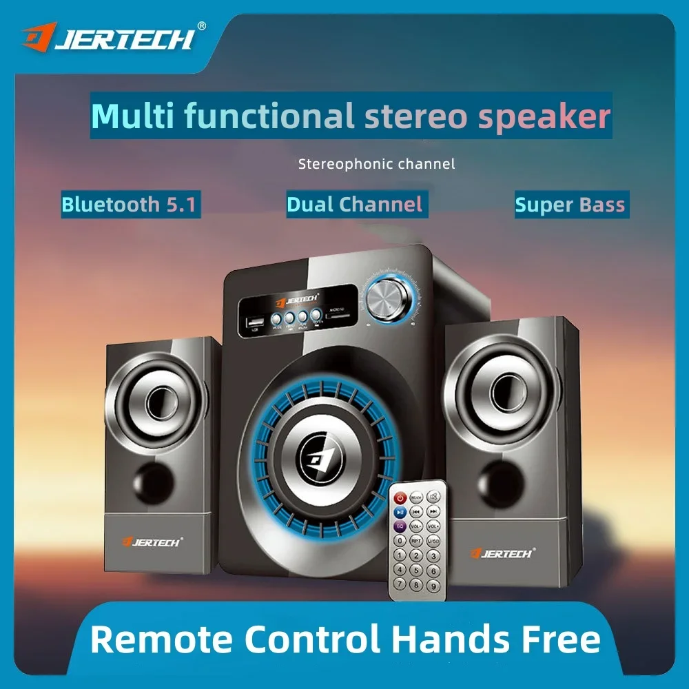 Subwoofer 3D HiFi cablato Desktop altoparlanti Bluetooth portatili 5.1 telecomando Home Theater soundbar per computer scheda USB/SD