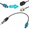 FINDME Car Stereo Radio Antenna adattatore cavo unità principale Antenna Radio interfaccia Fakra Z a