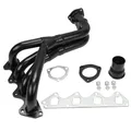 Collettore di scarico in acciaio inossidabile 304 di colore nero 4-2-1 per Suzuki Samurai/Geo Sidekick Tracker 1.3L/1.6L Nero