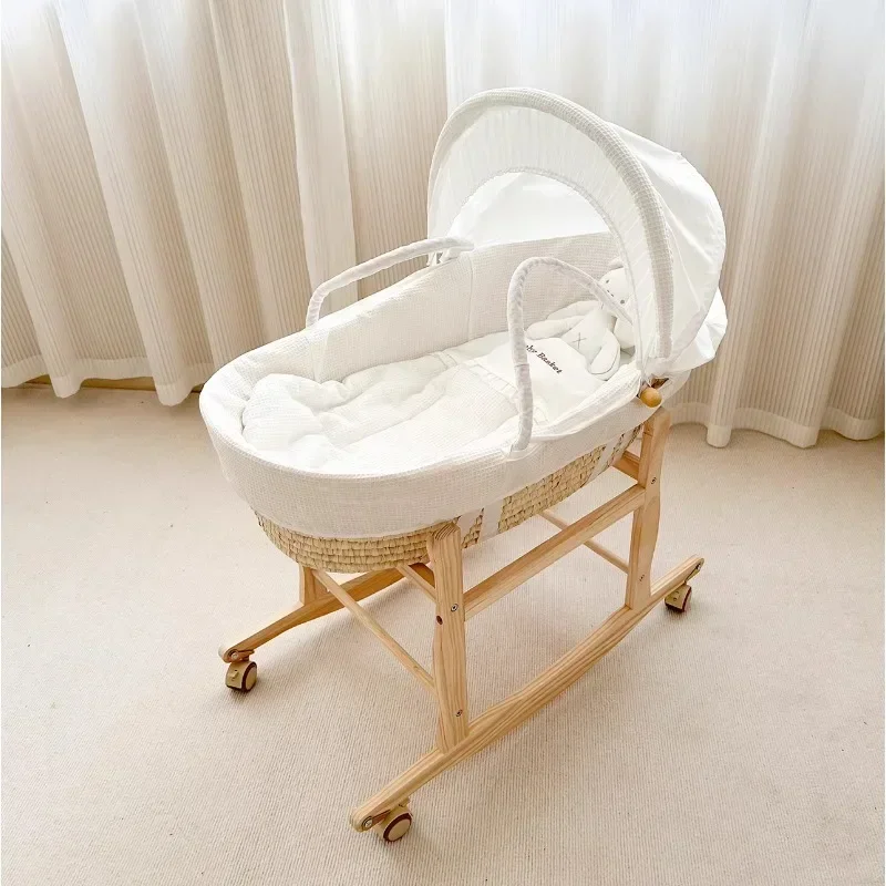 Cestino per culla portatile cestino per pisolino letto cestino per neonato lettino per bambini tessuto a mano