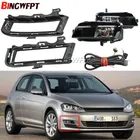 2 pezzi fendinebbia anteriore e copertura della griglia della luce fendinebbia in plastica nera e kit cavi per VW Golf 7 A7 MK7 2013 2014 2015 2016 2017
