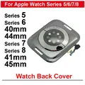 Aocarmo Cover posteriore in vetro con bobina di ricarica Wireless Flex per Apple Watch Series 5 6 7 8 40/41/44mm 45MM GPS (LTE) sostituzione
