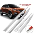 Rilevatore di auto in acciaio inox porta laterale corpo Trim bastoni strisce stampaggio 4 pezzi di alta qualità per Peugeot 3008/4008 2016 2017 2018