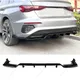 Gloss Nero Diffusore Posteriore Paraurti Posteriore Splitter Labbro Per AUDI A3 8Y S-Line Berlina/Limousine 2020-2024 Pre-Facelift Bodykits Tuning