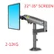 NB H100 22-35 "17"-30 "bras de support de moniteur à ressort à gaz support TV LCD à mouvement