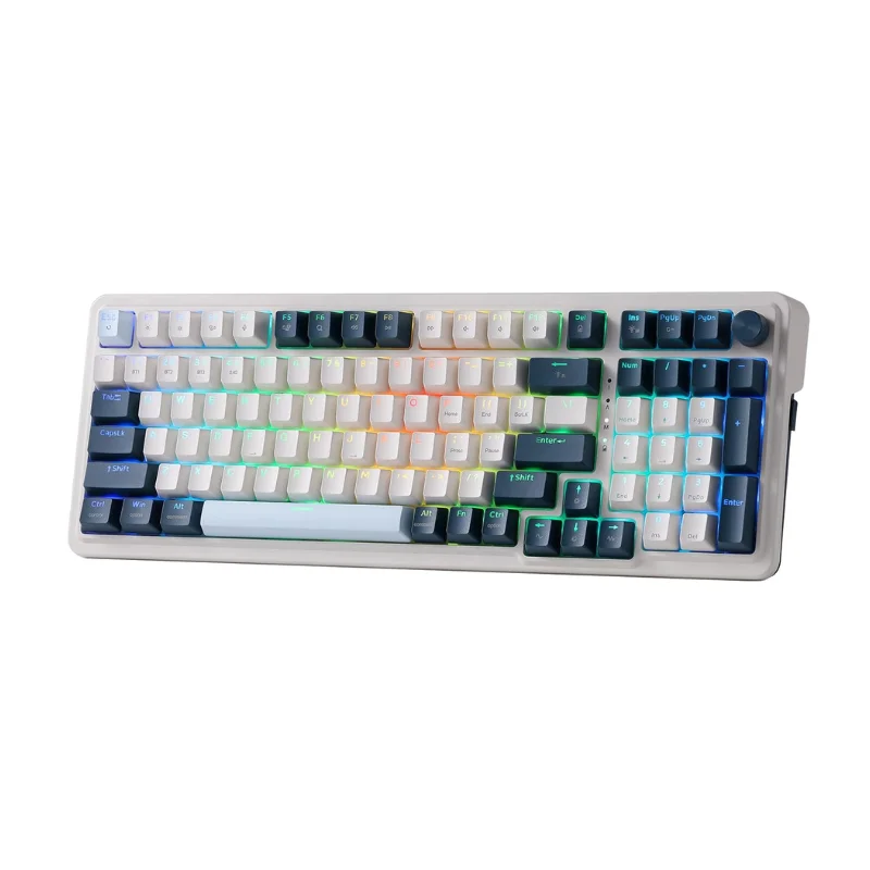 Redragon K686 PRO 98 Tasten 3-Modus-Funkdichtung RGB-Gaming Mechanische 5-lagige, geräuschdämpfende Hot-Swap-Tastatur Image