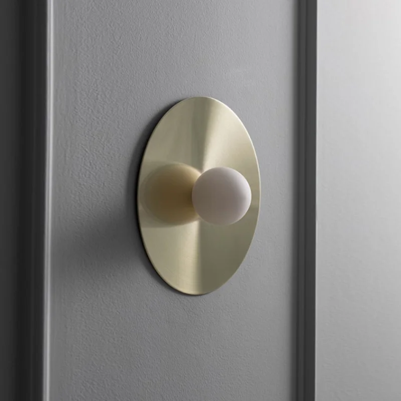 Moderne runde LED-Wand leuchte für Schlafzimmer Wohnzimmer Gang Korridor Wand leuchte Licht Nachttisch leuchte Glas beleuchtung versand kostenfrei