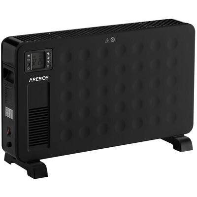 Tragbarer Konvektor 2300 w Heizgert Heizkrper Heizung Elektro-Heizer Schwarz - Arebos Image